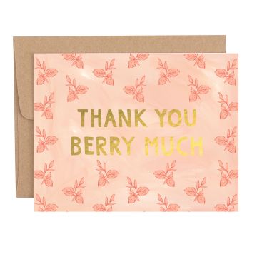 Strawberry Thank You Greeting Card